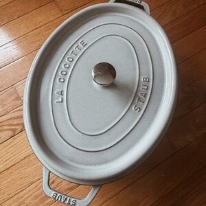 Staub Cream Oval Cocotte CastIron